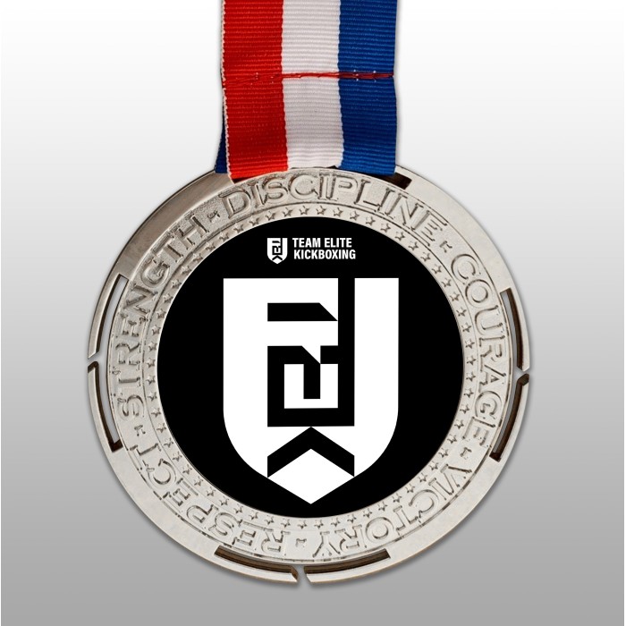 100MM MOTIVATION UV METAL PRINTED MEDAL (3MM THICK) - GOLD, SILVER OR BRONZE